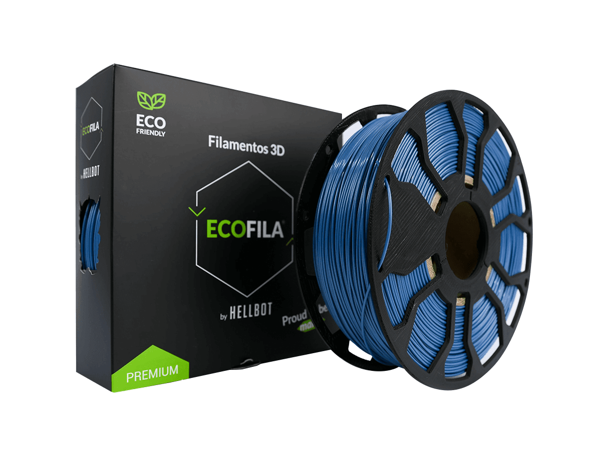COBALTO CON CARRETEL PLA HELLBOT Filamento 3D 1,75mm x 1KG