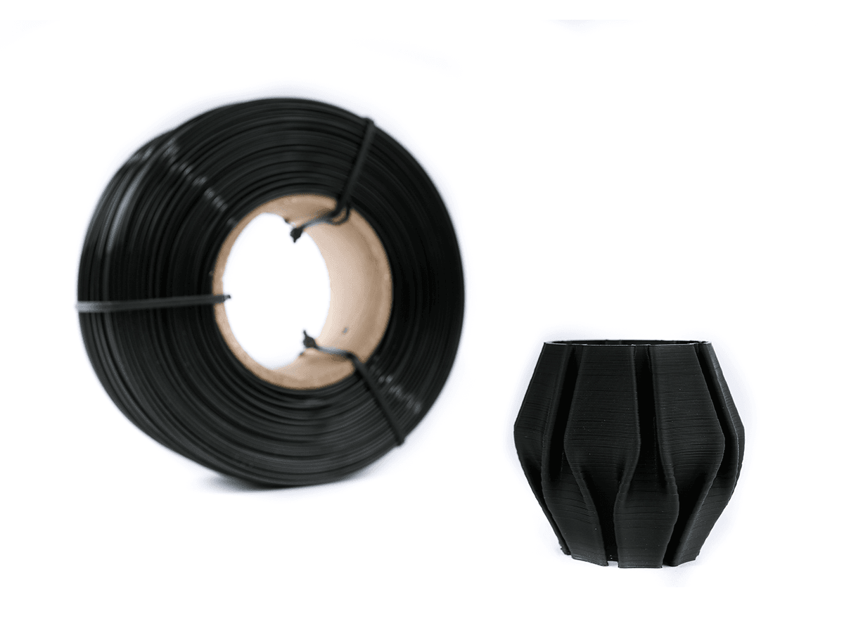 NEGRO PETG SIN CARRETEL Filamento 3D Hellbot 1Kg 1.75mm