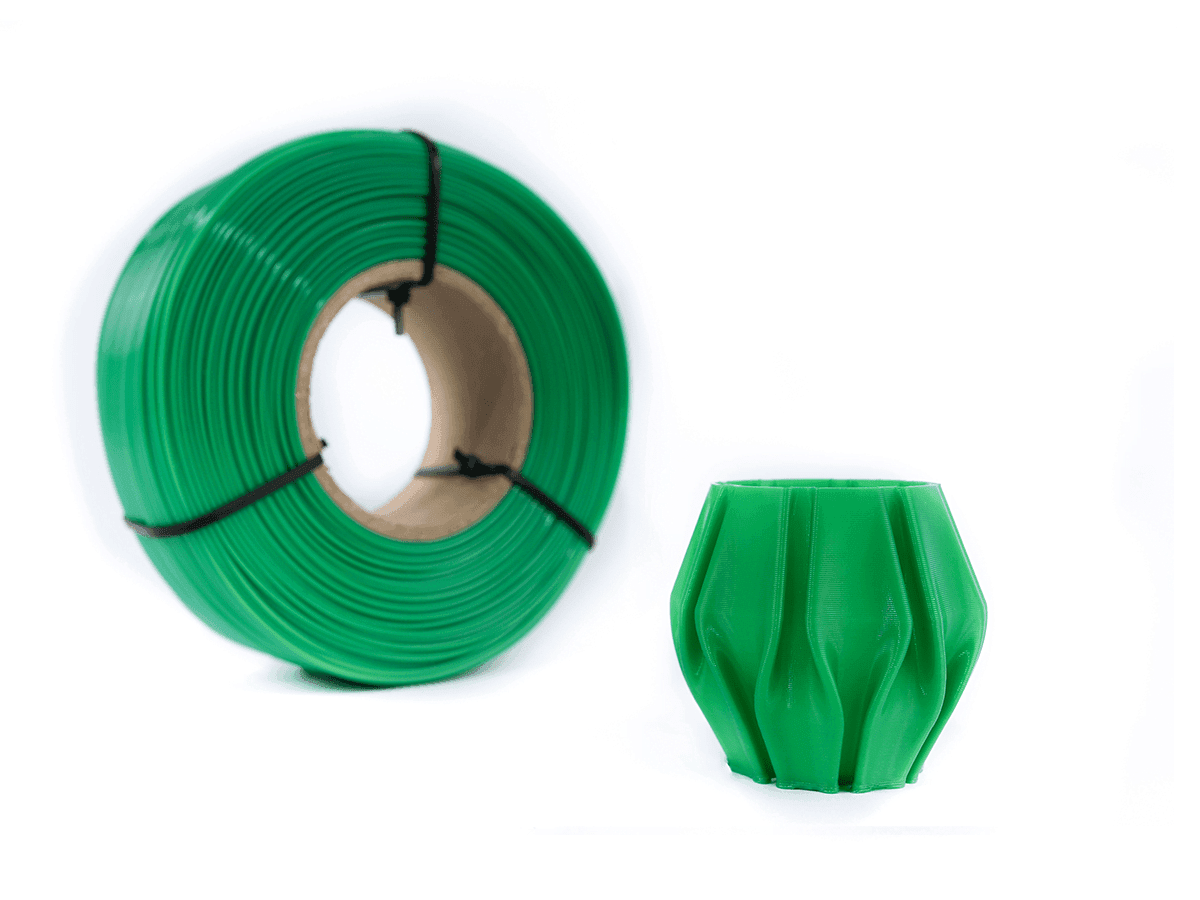 VERDE SIN CARRETEL PLA Filamento 3D Hellbot1Kg 1.75mm