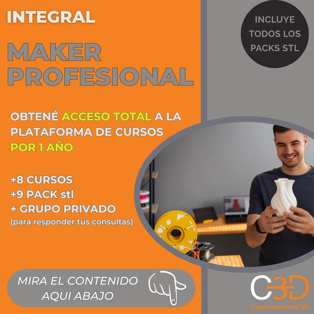 ACCESO A LA ACADEMIA MAKER PROFESIONAL (Integral) 1 AÑO