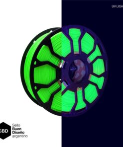 Verde Fluo CON CARRETEL Filamento Hellbot ECOFILA PLA 1,75mm 1kg ECOFILA