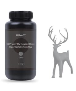 GRIS PLUS Lavable al Agua Resina Creality botella plastica 500g COD 1264