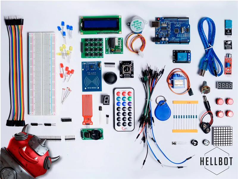 Kit Arduino Uno R3 Compatible Principiantes Maletín Completo