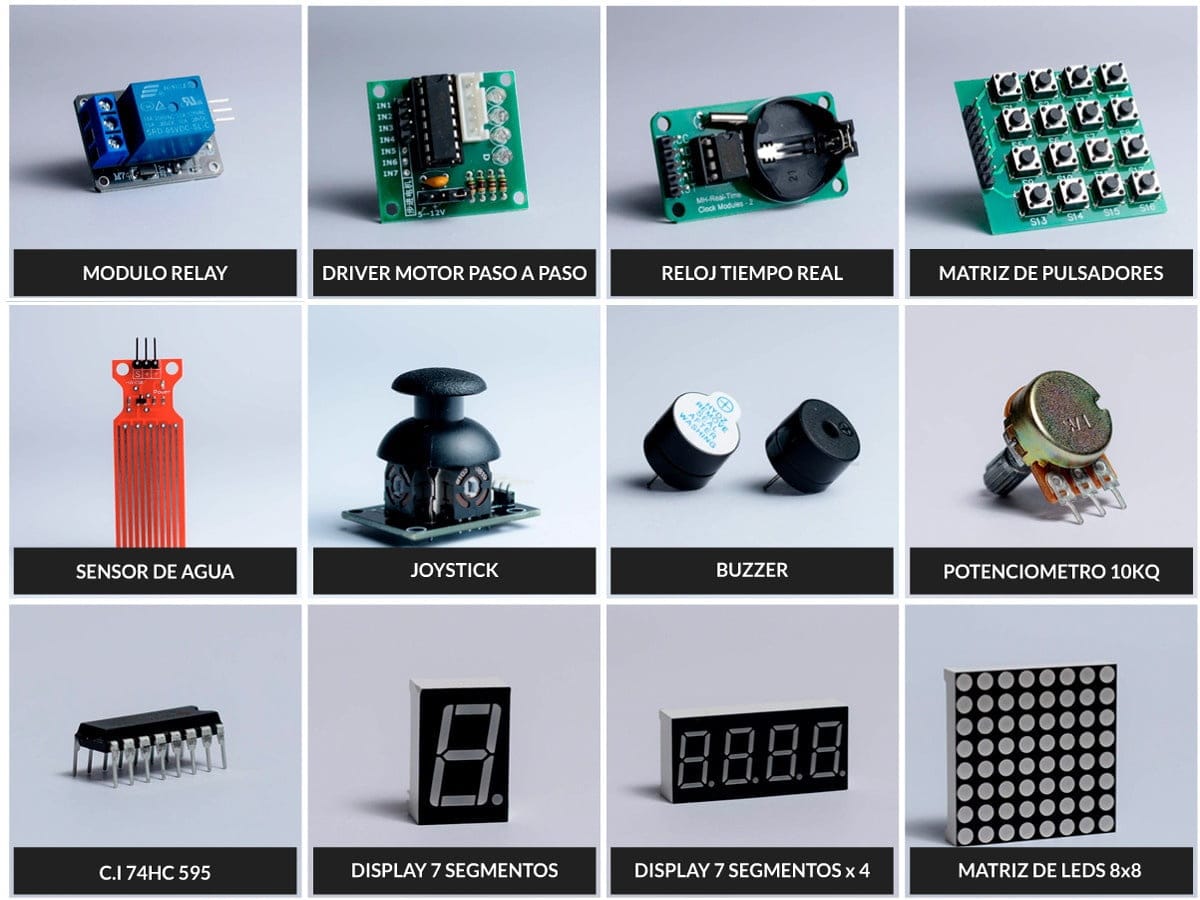 Kit Arduino robotica 39 componentes COD 722 - Imagen 5