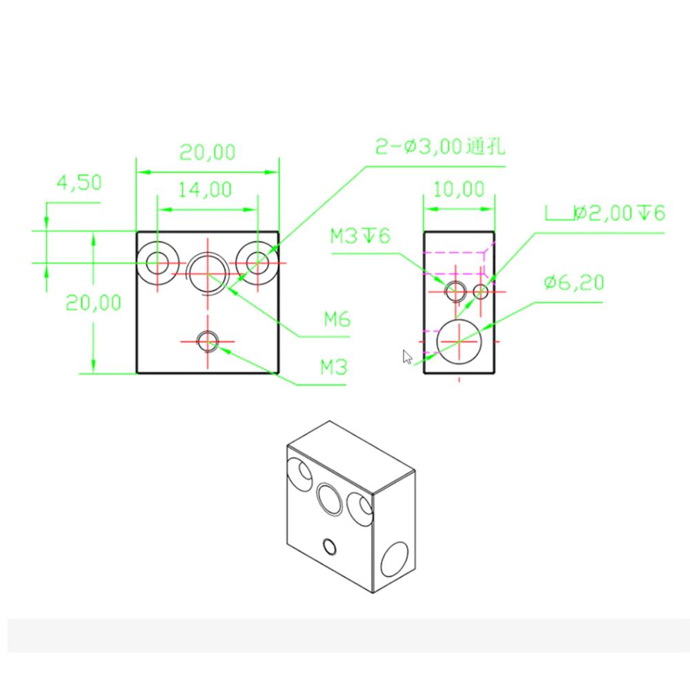 Bloque Calefactor Mk8 Para Cartucho Termistor Hotend 3d MLA-1413197913 - Imagen 3
