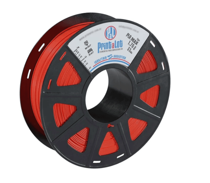 ROJO PLA MAX PrintaLot x1KG Filamento 3D DIAMETRO 1,75mm