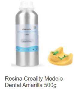 AMARILLO Resina MODELO Dental Creality 500 ml COD 2246