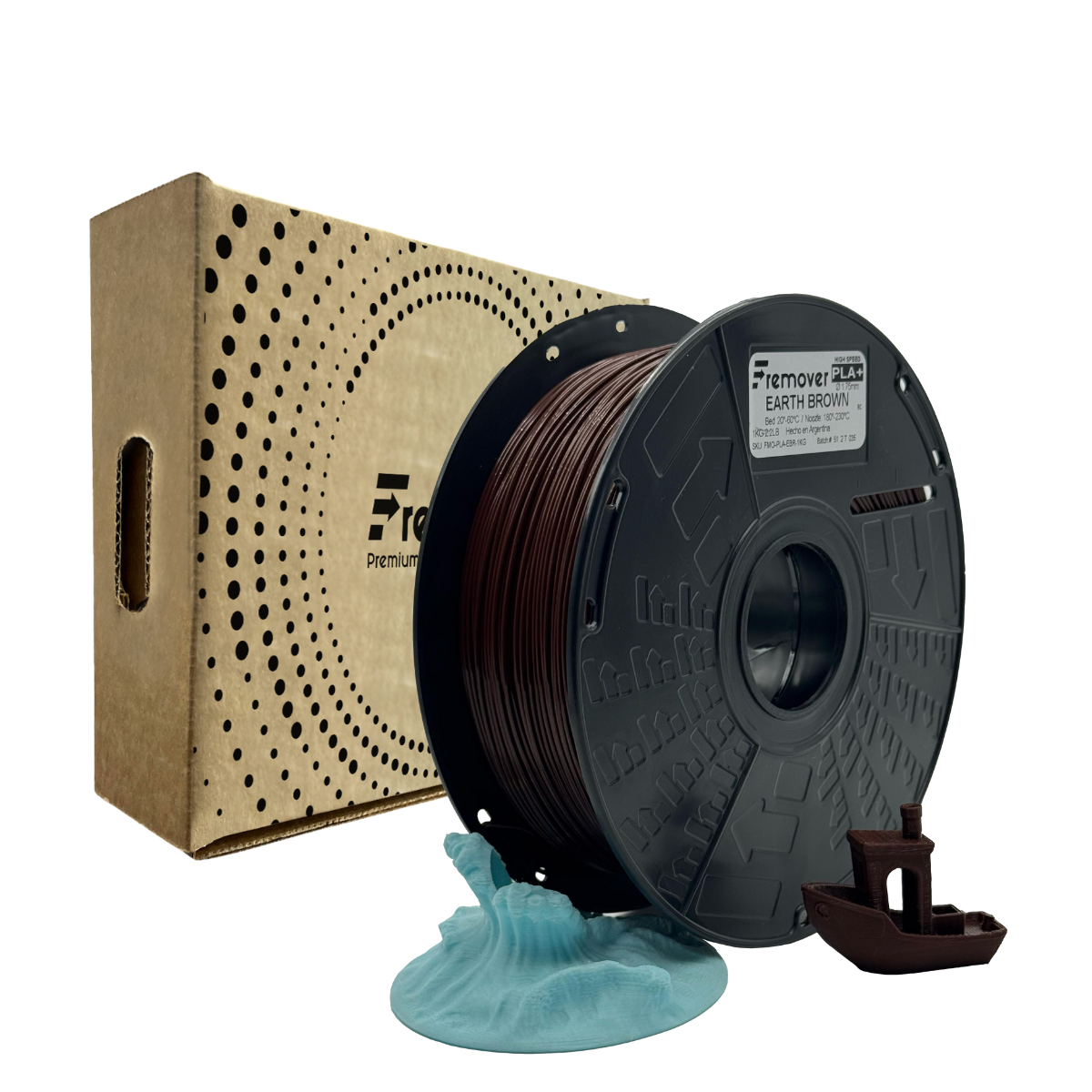 Marron Tierra Earth Brown PLA FREMOVER SIN Caja Filamento 1 KG