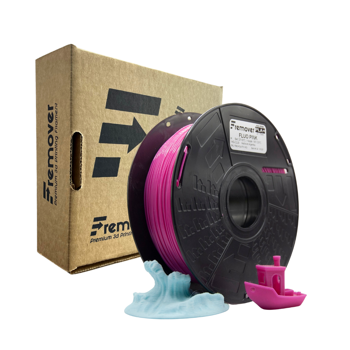 ROSA FLUO Fluo Pink PLA FREMOVER High Speed PLA+ CON Caja Filamento 1 KG