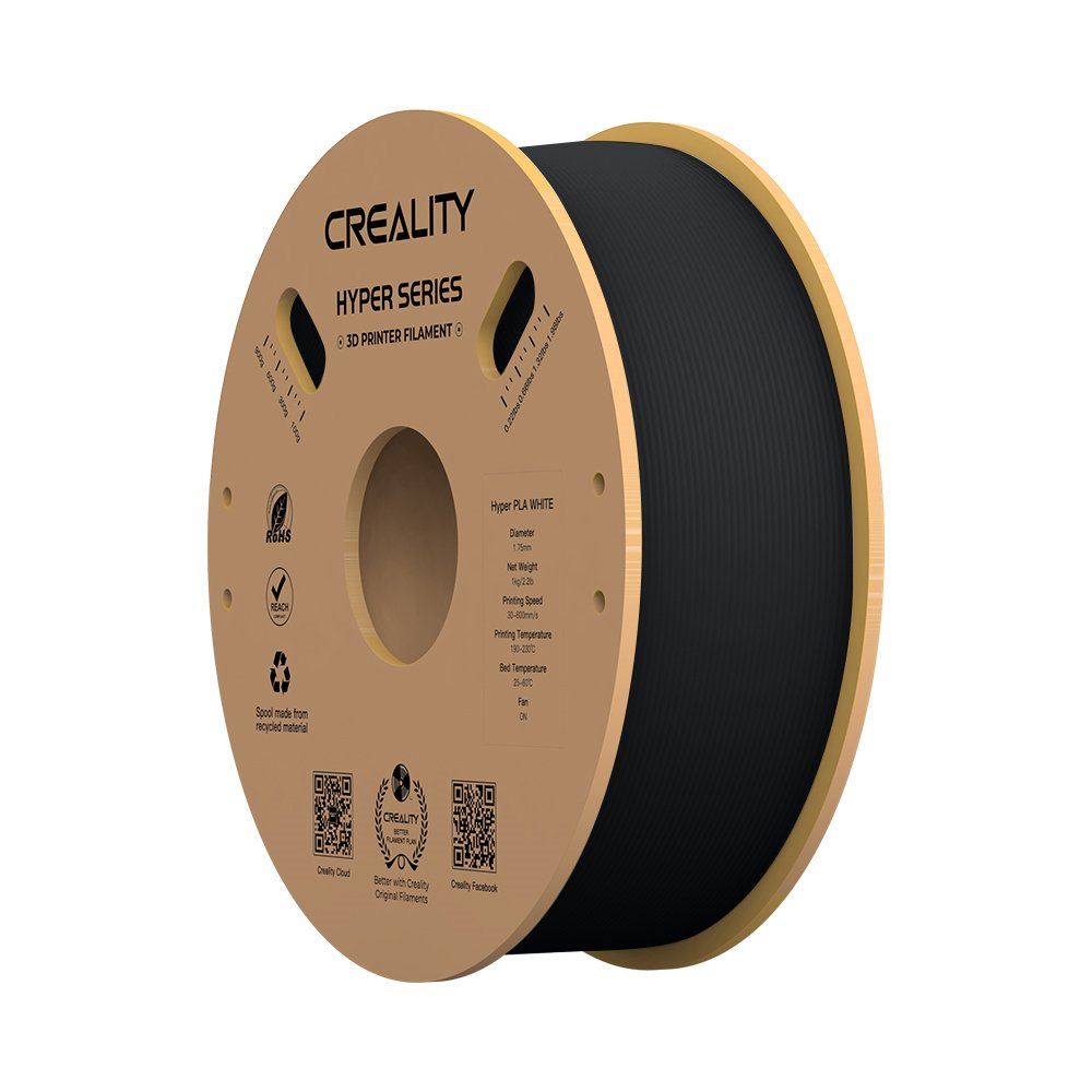 NEGRO HYPER PLA CREALITY Filamento 1kg 1,75mm A412412OOK1 FILAWAY