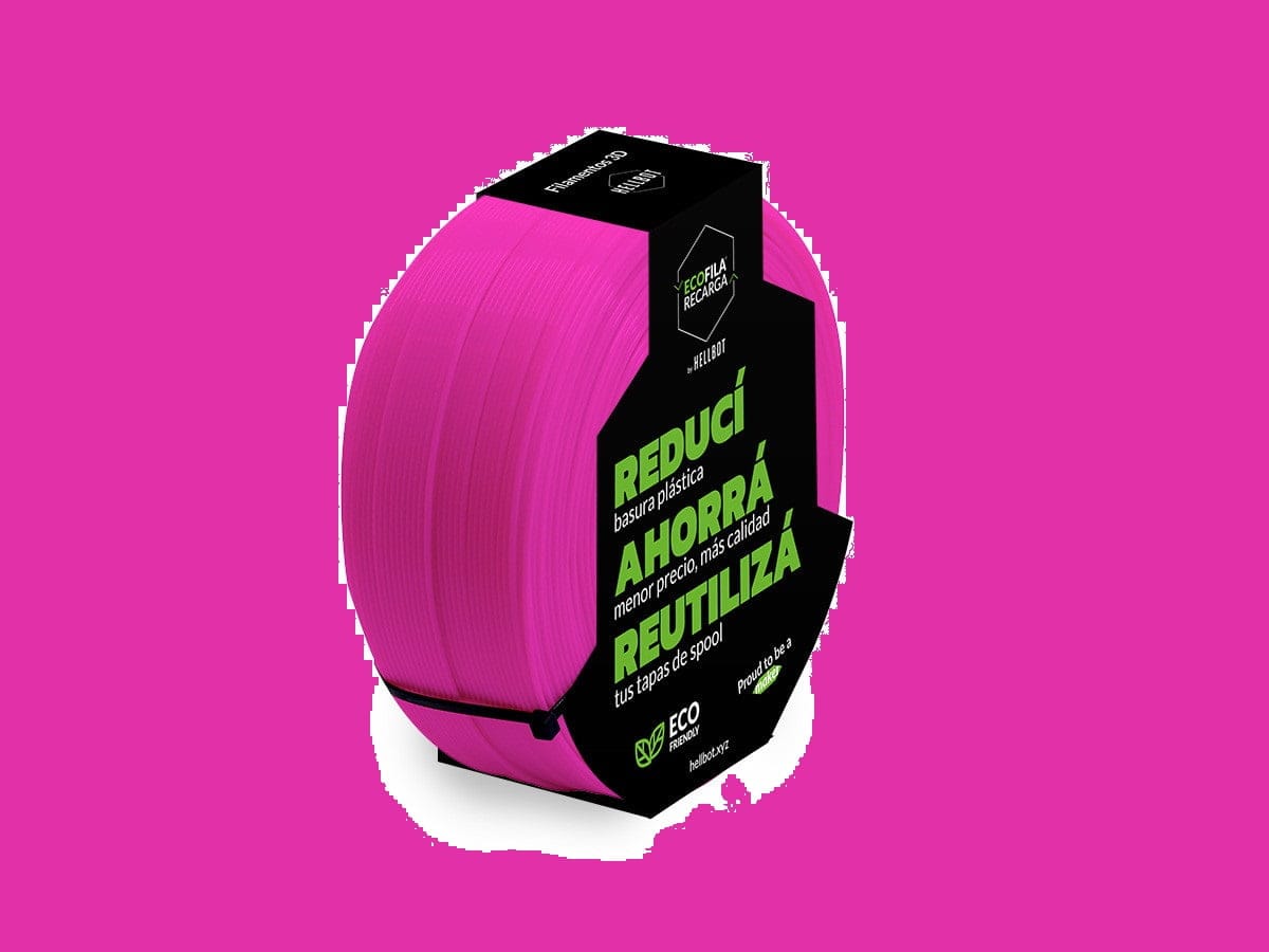 ROSA SIN CARRETEL PLA Filamento 3D Hellbot 1Kg 1.75mm - Imagen 2