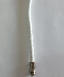 BLANCO BOMBILLA RESORTE TORNEADA