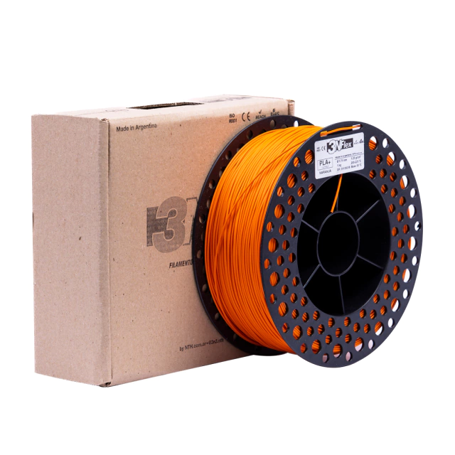 FLEXIBLE PLAFLEX 3N3 NARANJA FILAMENTO 3D 1.75MM 1KG