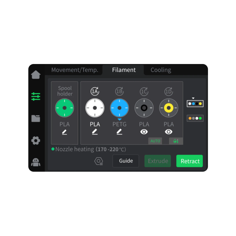 CFS Sistema de kit complementario multicolor Creality CFS 1002120001 - Imagen 2