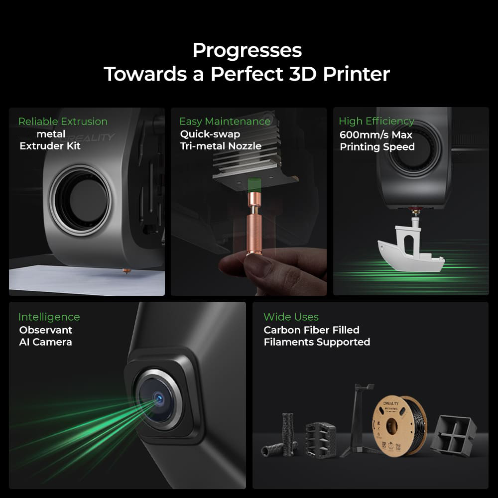 k1C Igula a nueva 220X220X250 Impresora 3D FDM Creality 30 dias de garantia se retira por suc moron - Imagen 3