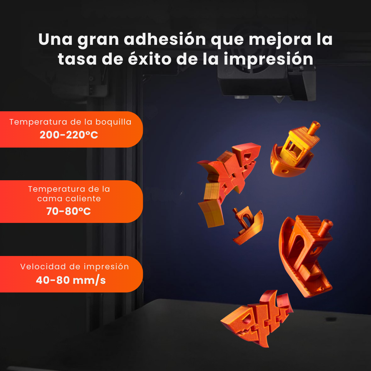 ORO CR-Silk Golden 1.75 1KG CREALITY Filamento 3D 1.75 1KG 3301120001 - Imagen 3