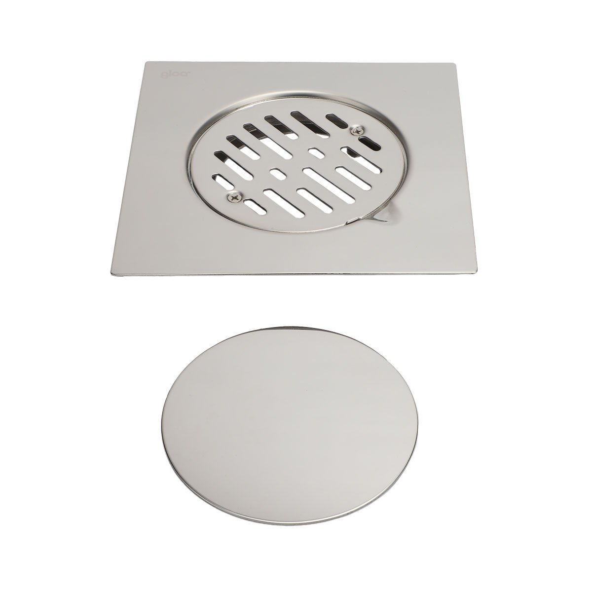 Rejilla y tapa para desagüe 20 cm × 20 cm GLOA