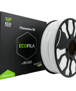 BLANCO CON CARRETEL PLA HELLBOT Filamento 3D 1,75mm x 1KG ECOFILA 3587