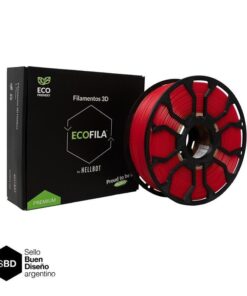 Rubi Translucido CON CARRETEL Filamento Hellbot ECOFILA 1Kg PLA 1,75mm ECOFILA 3644
