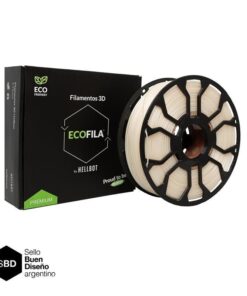 Diamante traslucido CON CARRETEL Filamento Hellbot ECOFILA 1Kg PLA 1,75mm ECOFILA 3619