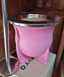 Rosa MATE LASERABLE con bombilla acero inoxidable