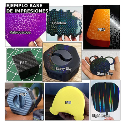 Cama magnetica Holografica flex PEN/PEK 257x257 Bambu Lab X1/P1/A1 32836 - Imagen 2