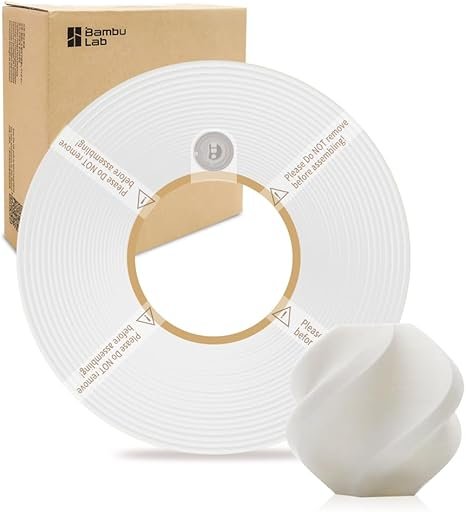 Blanco Bambu Lab PLA SIN CARRETEL Filamento Básico 1kg 1.75mm