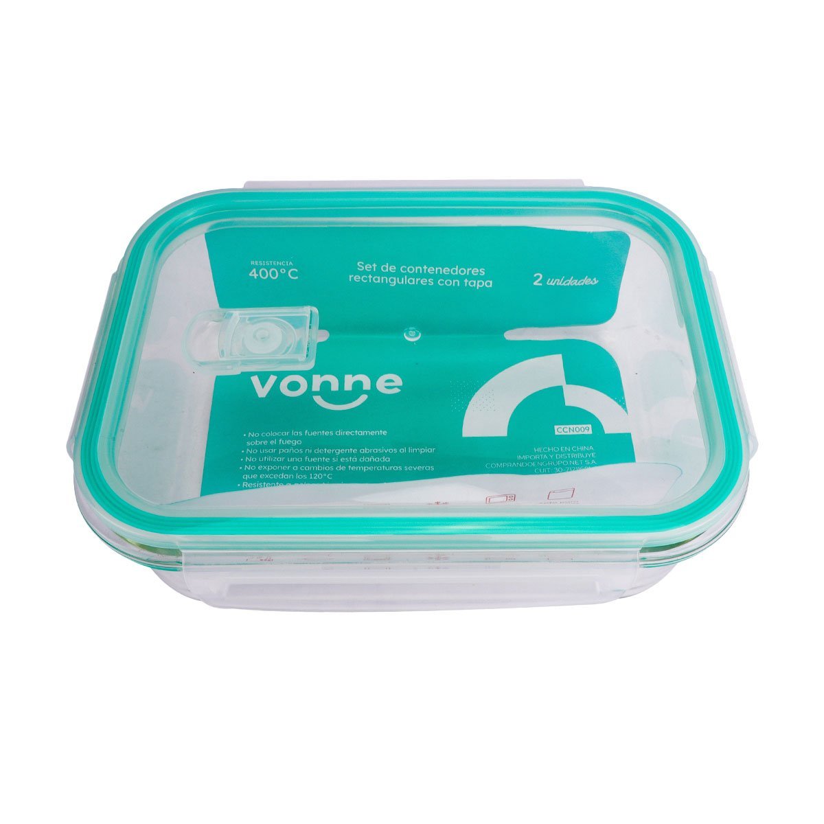 Set de 2 contenedores con tapa - 0,6 L y 1,5 L CCN009 - Imagen 6