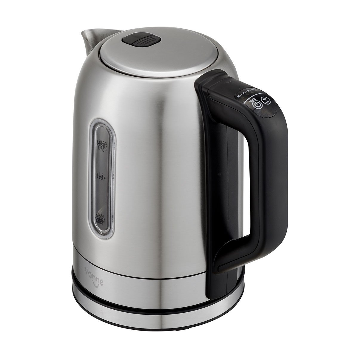 Pava eléctrica 1,7 L control digital 60 °, 70 °, 80 °, 90 ° y 100 °