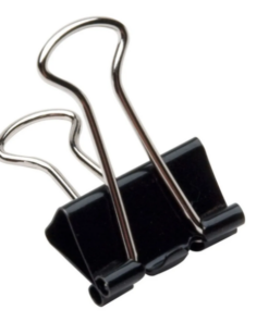 Clip aprieta cama vidrio Cant 1 Manitos 32mm Nro.3 Aprieta Papel Binder