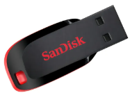 Pendrive SanDisk Cruzer Blade 32GB 2.0 negro y rojo