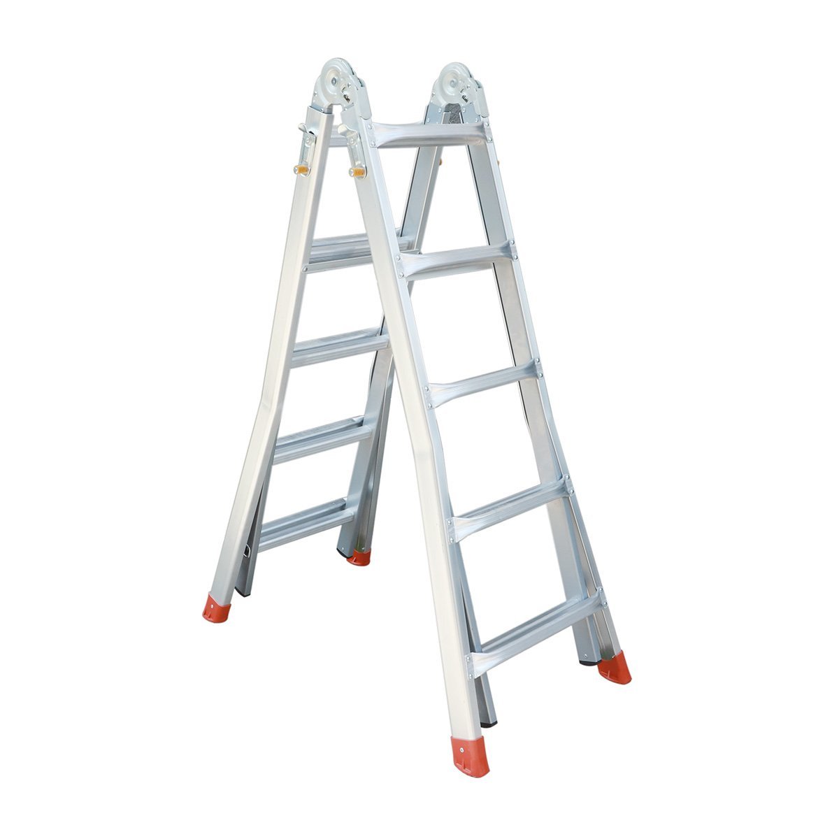 Escalera de aluminio 4x5 con pies extensibles 4,63 m MIYAWA DEEI-E463 - Imagen 10