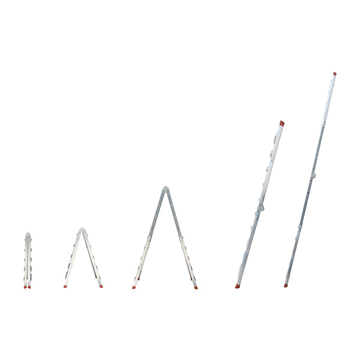 Escalera de aluminio 4x5 con pies extensibles 4,63 m MIYAWA DEEI-E463 - Imagen 13