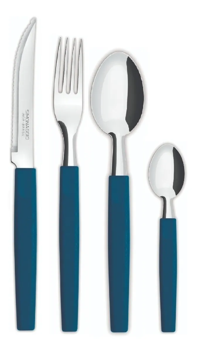 Set de 24 cubiertos Belize en frasco plástico - surtidos SIMONAGGIO CPPA-40/25S - Imagen 2