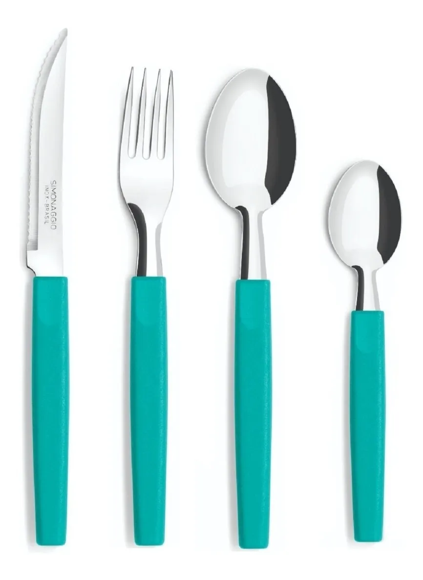 Set de 24 cubiertos Belize en frasco plástico - surtidos SIMONAGGIO CPPA-40/25S - Imagen 4