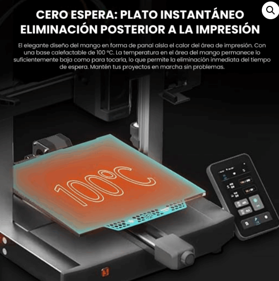 Cama Magnética CRYOGRIP GLACIER – ENDER-FLASHFORGE SERIES 1060000760 - Imagen 4