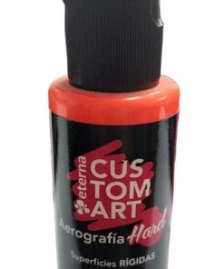 FLUO NARANJA Pintura Aerografia Eterna Hard Superficies Rigidas 50ml X 15 COD 181