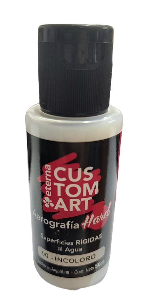 INCOLORO Pintura Aerografia Eterna Hard Superficies Rigidas 50ml X 15 COD 00