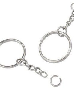 llavero x 1000 Argolla Sin Fin + Cadena + Argollita de Union x 1000 unidades