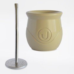 Mate Arena Plastico Urbano Con Bombilla Saca Yerba - Imagen 3