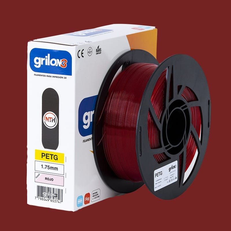 GRIS ACERO PETG GRILON FILAMENTO 3D 1.75MM 1KG - Imagen 3