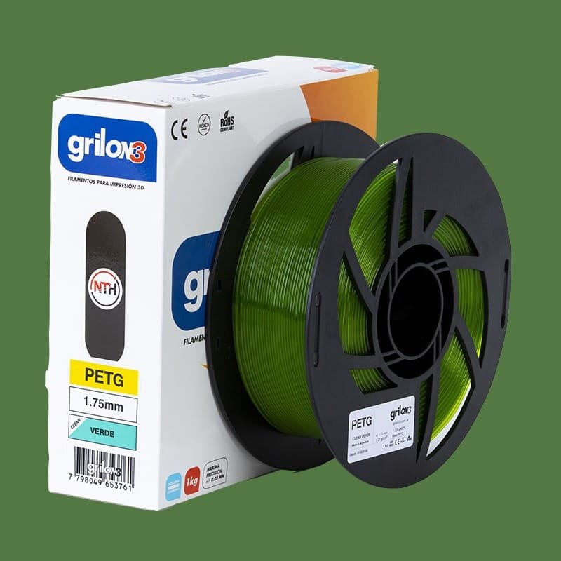 GRIS ACERO PETG GRILON FILAMENTO 3D 1.75MM 1KG - Imagen 4