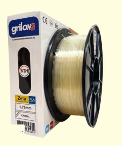 CRISTAL CLEAR PLA ZETA GRILON FILAMENTO 3D 1.75MM 1KG
